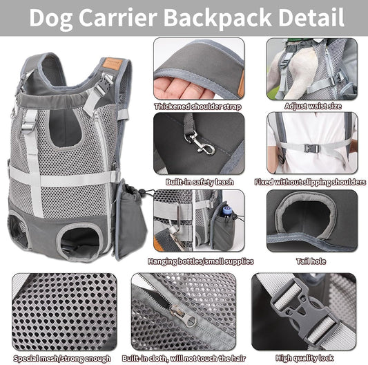 Portable Breathable Cat Pet Carrier Backpack For Outdoor Activities Large Capacity Expandable Cat Cage